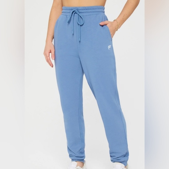 Fabletics Pants - NWT, Fabletics, Year Round Terry High-Waisted Sweatpants, Elemental Blue, XS